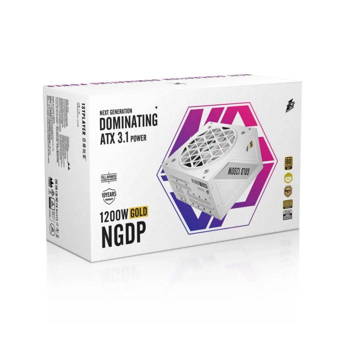 1STPLAYER NGDP-GLD-1200-WH-EU