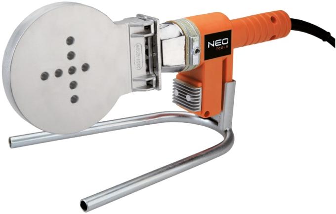 Паяльник для пластикових труб NEO Tools, 1200 Вт, 16- 110мм, PTFE-покриттие, 260°С, 6.9кг, кейс 21-002