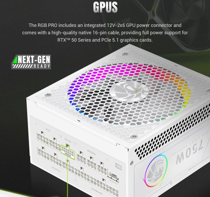 GAMEMAX RGB PRO 750G WH