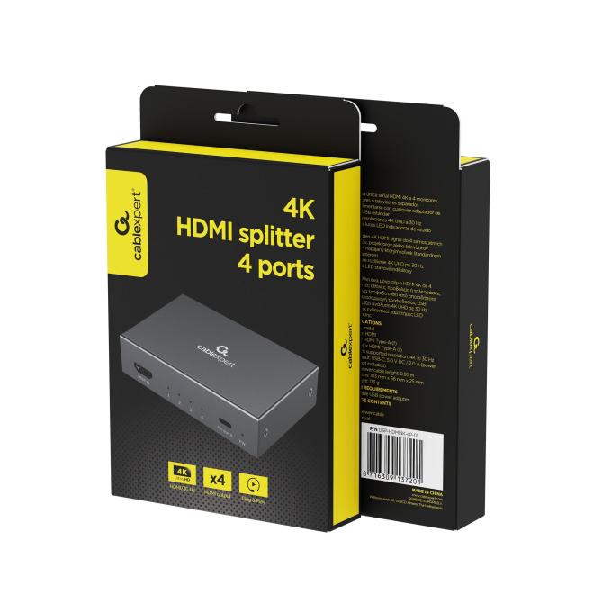 GEMBIRD DSP-HDMI4K-4P-01