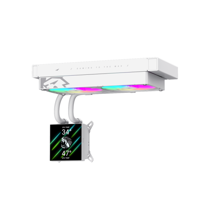 GAMEMAX GLACIER 240 LCD WH