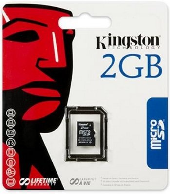 microSD Card Kingston 2GB SDC/2GBSP