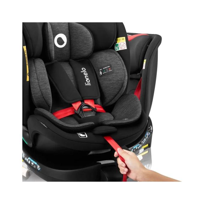 Lionelo LO-NAVY I-SIZE BLACK RED