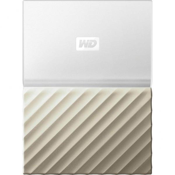 Накопитель внешний HDD 2.5" USB 4.0TB WD My Passport Ultra White/Gold WDBFKT0040BGD-WESN