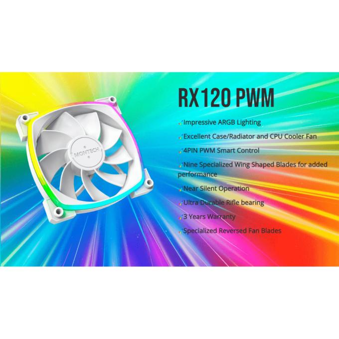 MONTECH RX120 PWM WHITE