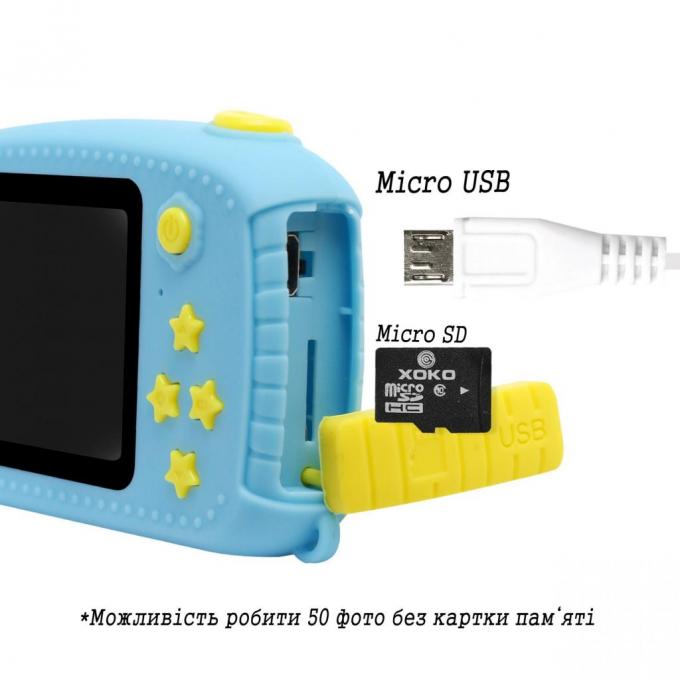 Интерактивная игрушка XoKo Rabbit Цифровой детский фотоаппарат голубой KVR-010-BL