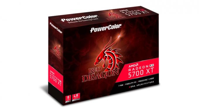 AMD Radeon RX 5700 XT 8GB GDDR6 Red Dragon PowerColor AXRX 5700XT 8GBD6-3DHR/OC