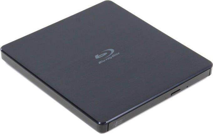 Привод Hitachi-LG BP50NB40 Blu-ray Writer USB2.0 EXT Ret Ultra Slim Black