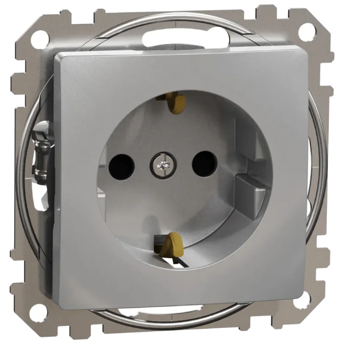 Schneider Electric Sedna Design & Elements SDD113022 с заземлением и шторками