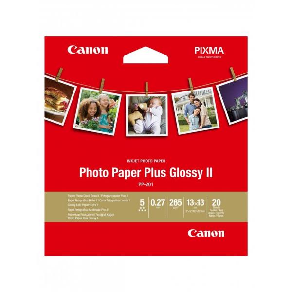 Папір Canon 5"x5" Photo Paper Glossy PP-201, 20 арк. 2311B060