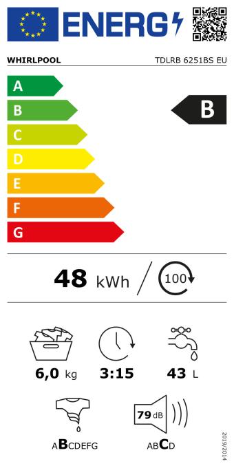 Whirlpool TDLRB6251BSEU