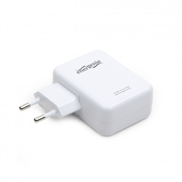 Зарядное устройство EnerGenie 4 USB, 3.1A EG-U4AC-01