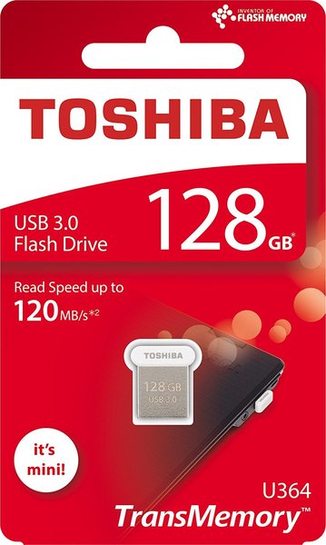 флеш-драйв TOSHIBA U364 128GB USB 3.0 Белый THN-U364W1280E4