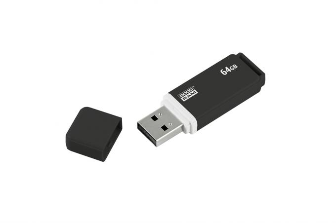USB флеш накопитель GOODRAM 64GB UMO2 Graphite USB 2.0 UMO2-0640E0R11