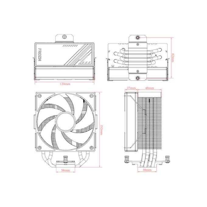 ID-Cooling FROZN A410 ARGB White