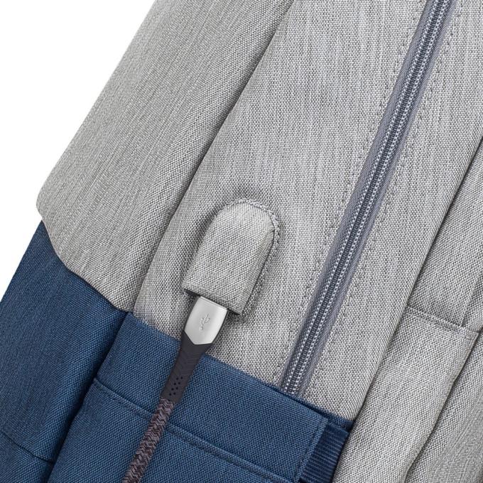 RivaCase 7567 (Grey/Dark Blue)