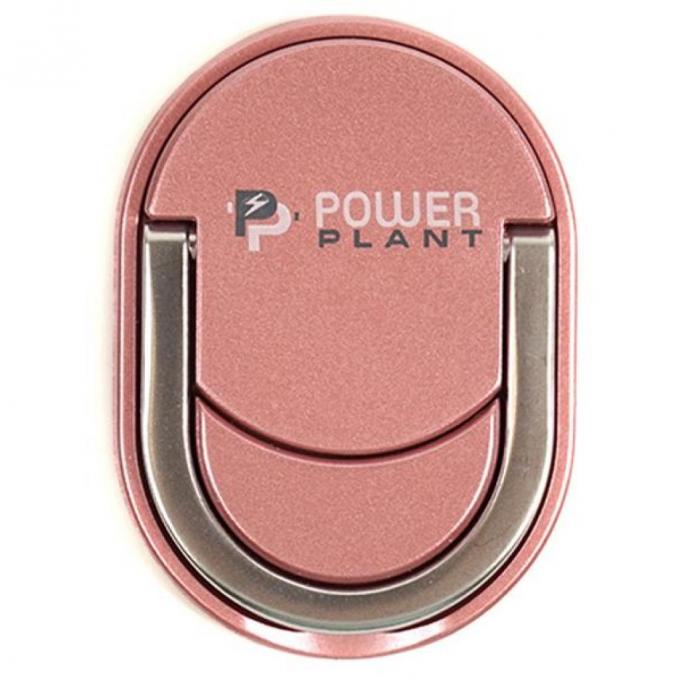 Держатель для смартфонов PowerPlant с кольцом, розовое золото CA910328