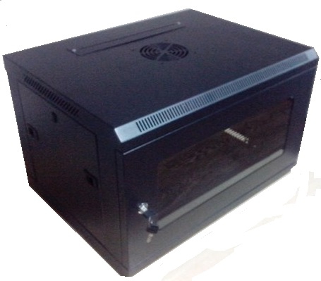 Шкаф коммутационный настенный 6U 600x600 черный NETS WMNC66-6U-black