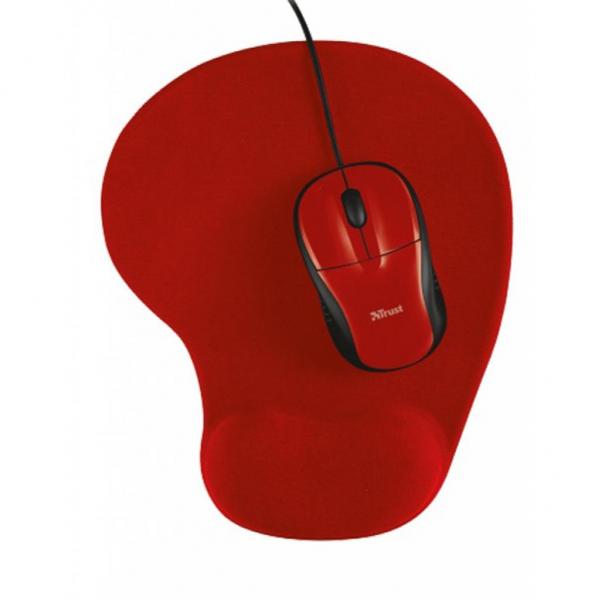 Мышка Trust Primo Mouse with mouse pad - red 20427