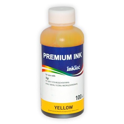 Чернила InkTec HP №122/ 61/ 301/ 862 Yellow H1061-100MY