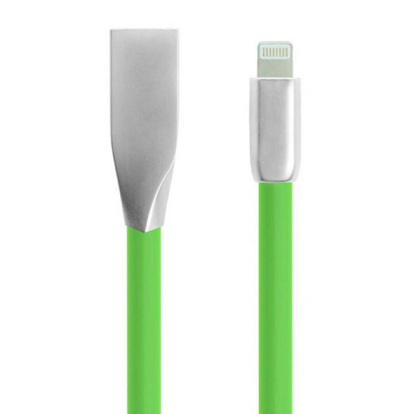Дата кабель Gelius Knight Seria USB 2.0 – Apple Lightning Green 48753
