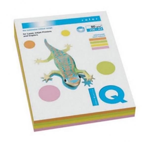 Бумага Mondi А4 IQ color, neon SET 4х50 sheets A4.80.IQ.RB04.200