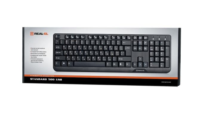 REAL-EL 500 Standard, USB, black