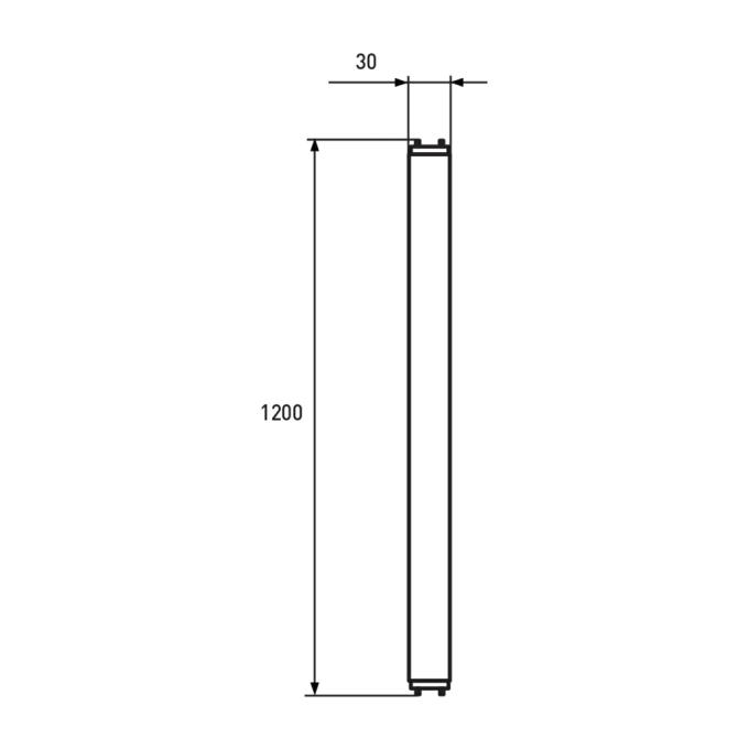 EUROLAMP LED-T8-18W/4000(скло)