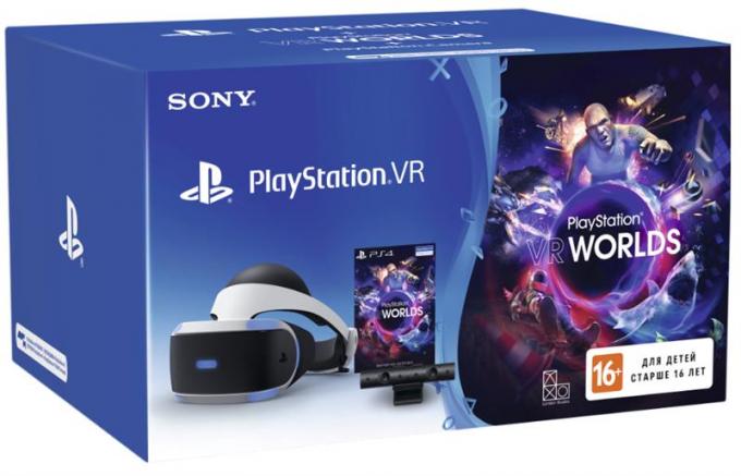 Очки виртуальной реальности Sony PlayStation VR + Камера + VR Worlds 9982067