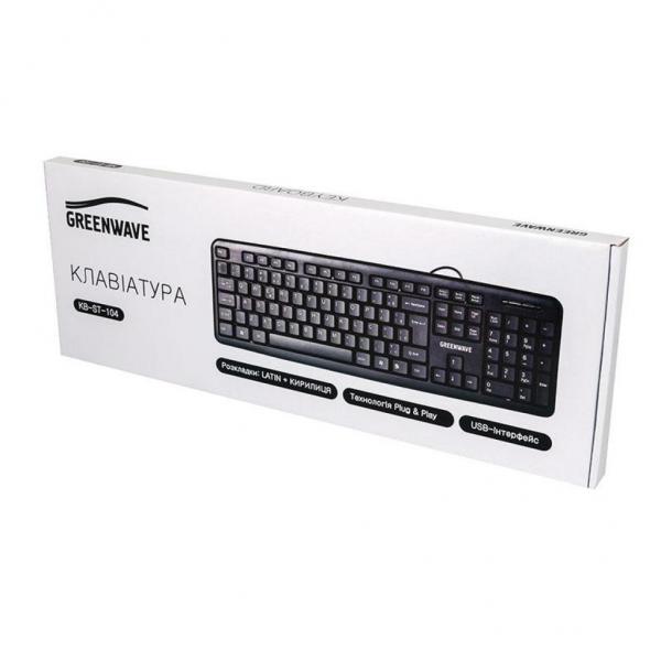 Клавиатура Greenwave KB-ST-104, black R0014215
