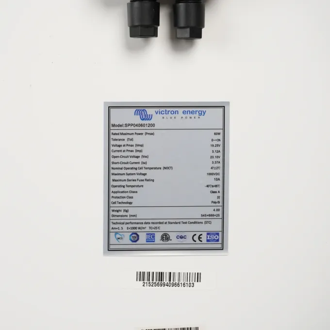 Victron Energy Victron Energy 60W-12V 4a, 60Wp, Poly