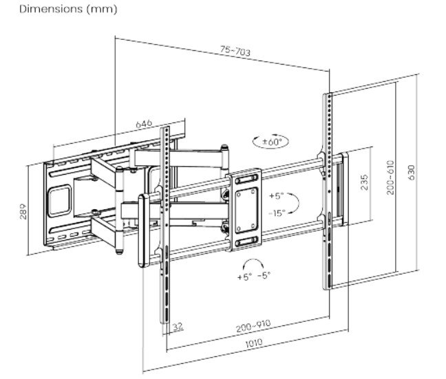 GEMBIRD WM-120ST-01