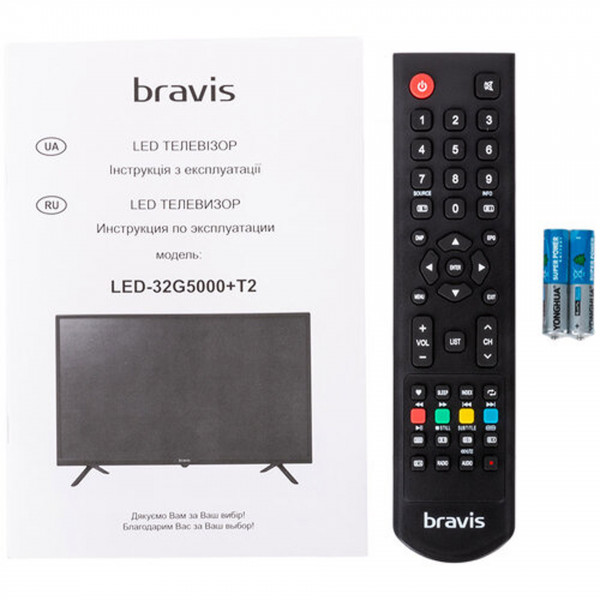 Bravis LED-32G5000 + T2 black