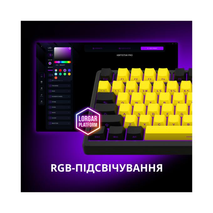 LORGAR LRG-KBP7075W-YL-US