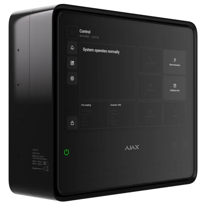 Ajax EN54 Fire Hub black