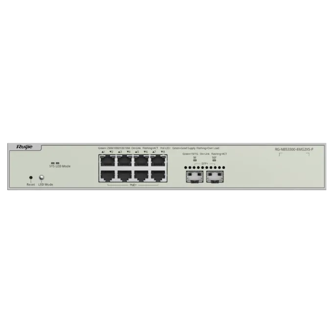Ruijie RG-NBS3300-8MG2XS-P PoE