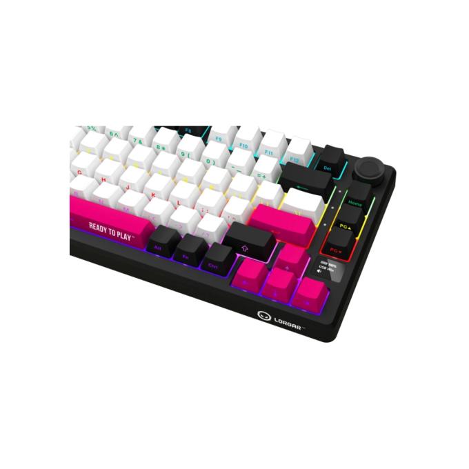 LORGAR LRG-KBP7075W-BK-US