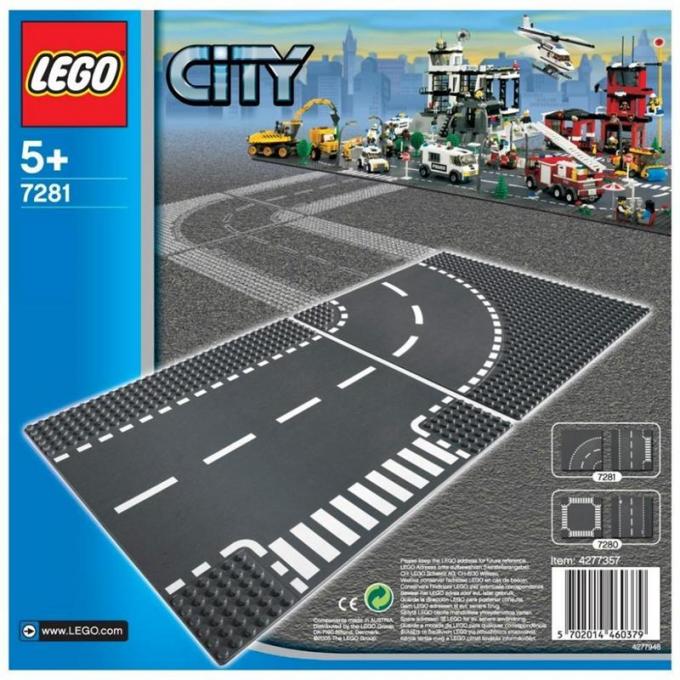 Конструктор LEGO City Пластина Поворот (7281) LEGO 7281