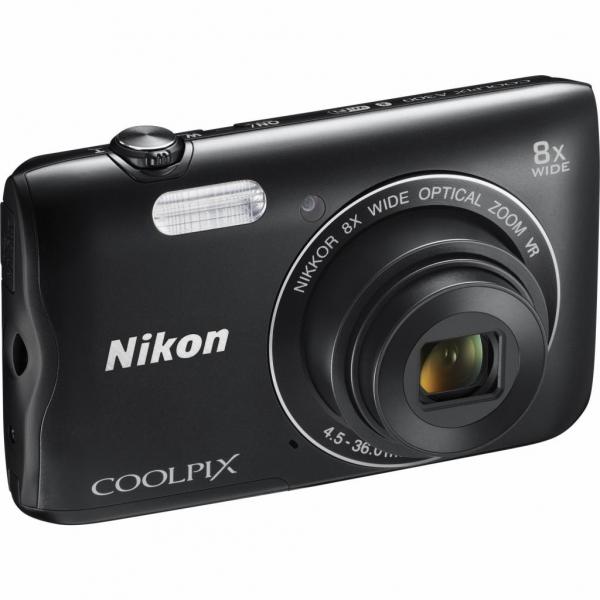Цифровой фотоаппарат Nikon Coolpix A300 Black+8GB+case VNA961K003