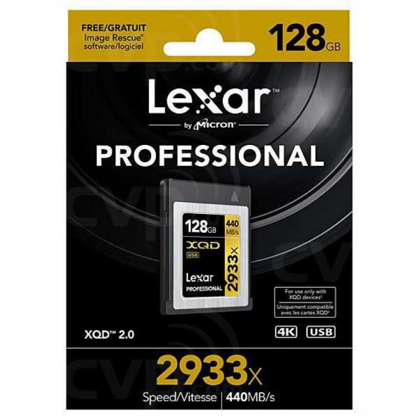 Карта памяти Lexar 128GB XQD 2933X Professional LXQD128CRBEU2933