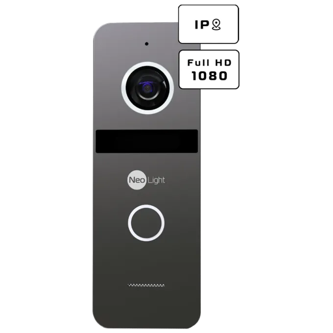 Neolight ALPHA Hybrid + SOLO IP Graphite с уголком, PoE адаптер для вызовной панели