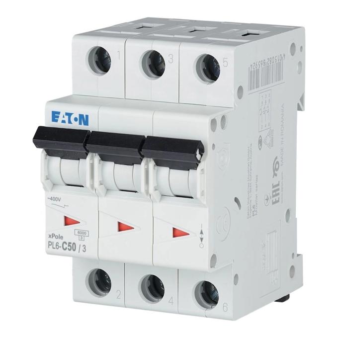 Eaton 3-п. М3 С 50А PL6 6кА