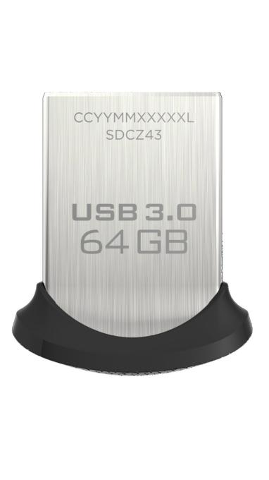 USB флеш накопитель SANDISK 64GB Ultra Fit USB 3.0 SDCZ43-064G-GAM46