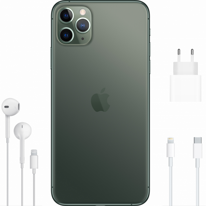 Мобильный телефон Apple iPhone 11 Pro Max 256Gb Midnight Green MWHM2RM/A | MWHM2FS/A