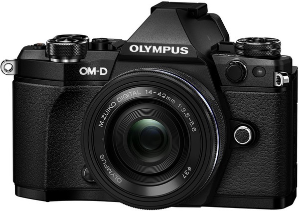 Цифровой фотоаппарат OLYMPUS E-M5 mark II Pancake Zoom 14-42 Kit black/black V207044BE000