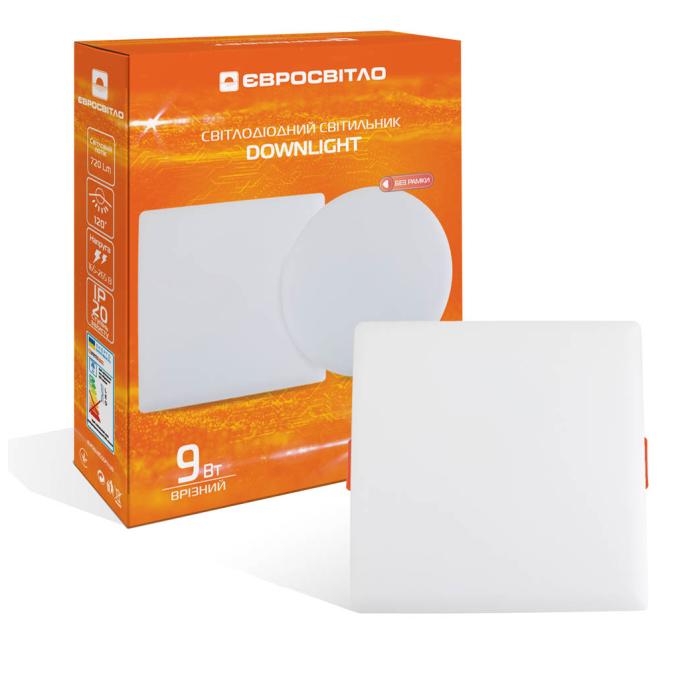 Євросвітло LED-S-100-9 6400К без рамки