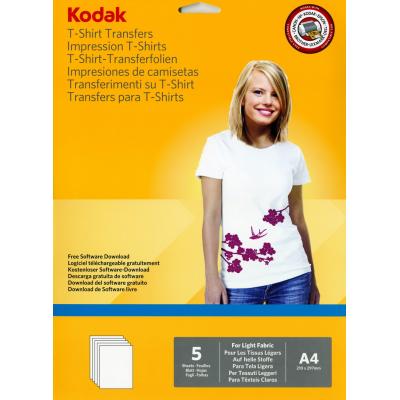 Бумага Kodak A4 T-Shirt Ttransfers/White 120gsm 5л 5740-021
