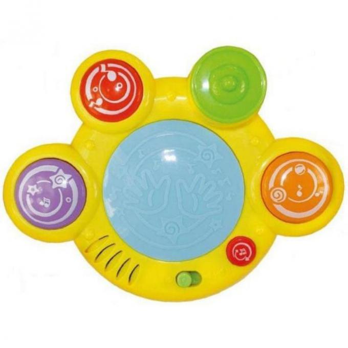 Развивающая игрушка BeBeLino Барабан Веселые ритмы (желтый) 58034-1