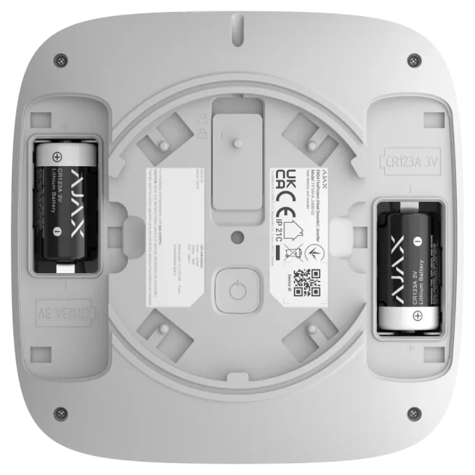 Ajax EN54 FireProtect (Heat/Sounder) white пожежний тепловий зі звуковим оповіщенням