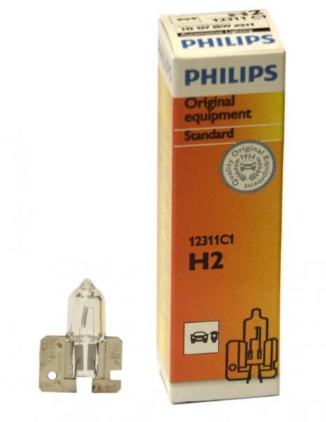 Лампа галогенна Philips H2, 1шт/картон 12311C1